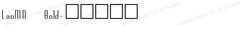 LaoMN Bold字体转换
